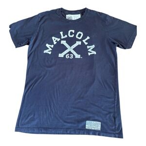 Roots Of Fight Malcolm X 63 T Shirt Size Extra Large XL Black Made In USA